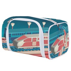 Bridge Transportation Train Toys Toiletries Pouch