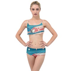 Bridge Transportation Train Toys Layered Top Bikini Set by Grandong