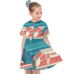 Bridge Transportation Train Toys Kids  Sailor Dress