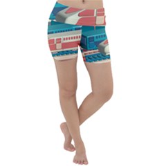 Bridge Transportation Train Toys Lightweight Velour Yoga Shorts