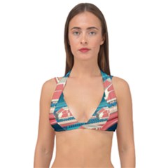 Bridge Transportation Train Toys Double Strap Halter Bikini Top