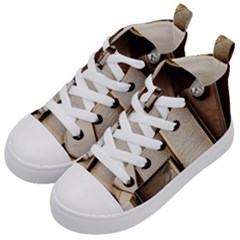 Generated Desk Book Inkwell Pen Kids  Mid-top Canvas Sneakers by Grandong