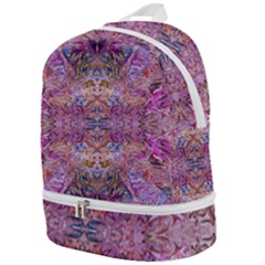 Fuchsia Intarsio Zip Bottom Backpack by kaleidomarblingart