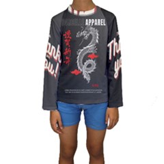 Dragon  Kids  Long Sleeve Swimwear