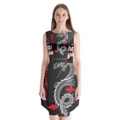 Dragon  Sleeveless Chiffon Dress  