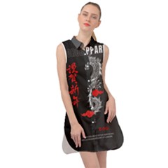 Dragon  Sleeveless Shirt Dress