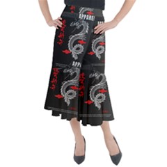 Dragon  Midi Mermaid Skirt