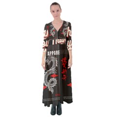 Dragon  Button Up Maxi Dress by Sonugujjar