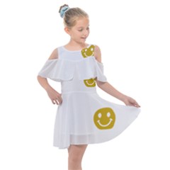 A Positive Sign Kids  Shoulder Cutout Chiffon Dress by 3147293