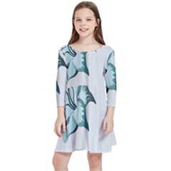 Shiva Kids  Quarter Sleeve Skater Dress