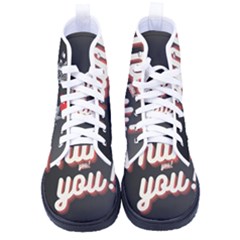 2 Untitled Design Women s High-Top Canvas Sneakers