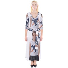 Img 20230716 195940 Img 20230716 200008 Quarter Sleeve Wrap Maxi Dress