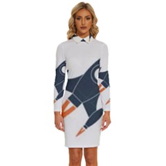 Img 20230716 190400 Img 20230716 190422 Long Sleeve Shirt Collar Bodycon Dress by 3147330