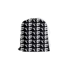 Guitar Player Noir Graphic Drawstring Pouch (small) by dflcprintsclothing