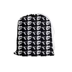 Guitar player noir graphic Drawstring Pouch (Large)