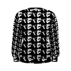 Guitar Player Noir Graphic Women s Sweatshirt by dflcprintsclothing