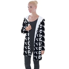 Guitar Player Noir Graphic Longline Hooded Cardigan by dflcprintsclothing