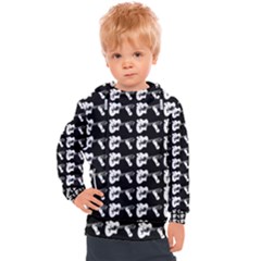 Guitar player noir graphic Kids  Hooded Pullover