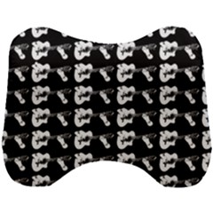 Guitar Player Noir Graphic Head Support Cushion by dflcprintsclothing