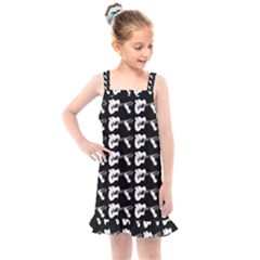 Guitar Player Noir Graphic Kids  Overall Dress by dflcprintsclothing