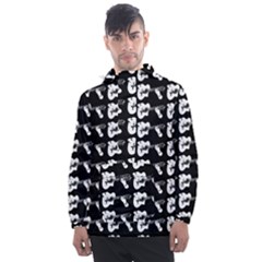 Guitar Player Noir Graphic Men s Front Pocket Pullover Windbreaker by dflcprintsclothing