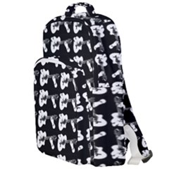 Guitar player noir graphic Double Compartment Backpack