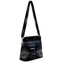 Vintage Radio Zipper Messenger Bag by Proyonanggan