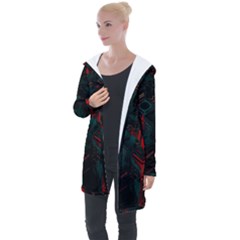 A Dark City Vector Longline Hooded Cardigan by Proyonanggan