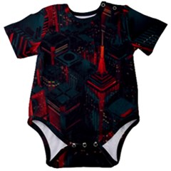 A Dark City Vector Baby Short Sleeve Bodysuit by Proyonanggan