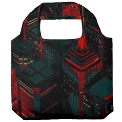 A Dark City Vector Foldable Grocery Recycle Bag by Proyonanggan