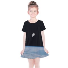 Amazing Stunning Astronaut Amazed Kids  Simple Cotton Dress