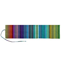 Color Stripes Roll Up Canvas Pencil Holder (l) by Proyonanggan