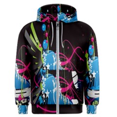 Sneakers Shoes Patterns Bright Men s Zipper Hoodie by Proyonanggan