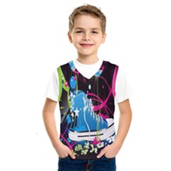 Sneakers Shoes Patterns Bright Kids  Basketball Tank Top