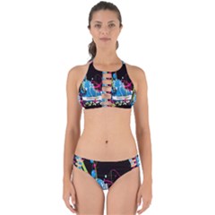 Sneakers Shoes Patterns Bright Perfectly Cut Out Bikini Set