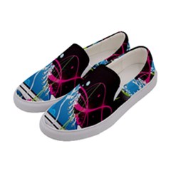 Sneakers Shoes Patterns Bright Women s Canvas Slip Ons