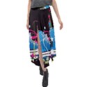 Sneakers Shoes Patterns Bright Velour Split Maxi Skirt View1