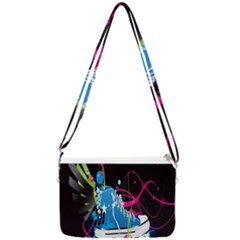 Sneakers Shoes Patterns Bright Double Gusset Crossbody Bag