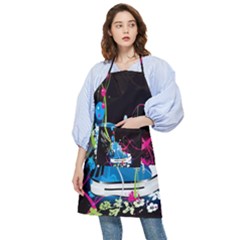 Sneakers Shoes Patterns Bright Pocket Apron