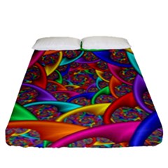 Color Spiral Fitted Sheet (queen Size) by Proyonanggan
