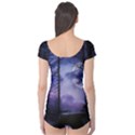 Moonlit A Forest At Night With A Full Moon Boyleg Leotard  View2