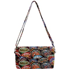 Art Background Bowl Ceramic Color Removable Strap Clutch Bag by Proyonanggan