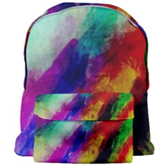 Colorful Abstract Paint Splats Background Giant Full Print Backpack by Proyonanggan