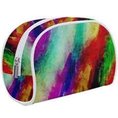Colorful Abstract Paint Splats Background Make Up Case (large) by Proyonanggan