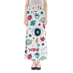 Love Pattern Full Length Maxi Skirt by Proyonanggan