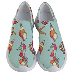 Seahorse Seashell Starfish Shell Women s Lightweight Slip Ons by Proyonanggan