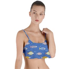 Sea Fish Blue Submarine Animal Layered Top Bikini Top  by Proyonanggan