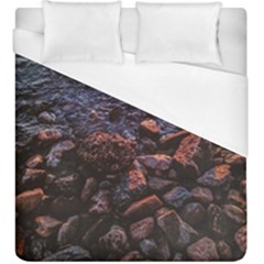 Twilight Treasures: Rocky Beachscape  Duvet Cover (king Size) by dflcprintsclothing