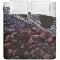 Twilight Treasures: Rocky Beachscape  Duvet Cover Double Side (king Size) by dflcprintsclothing