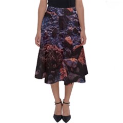 Twilight Treasures: Rocky Beachscape  Perfect Length Midi Skirt by dflcprintsclothing